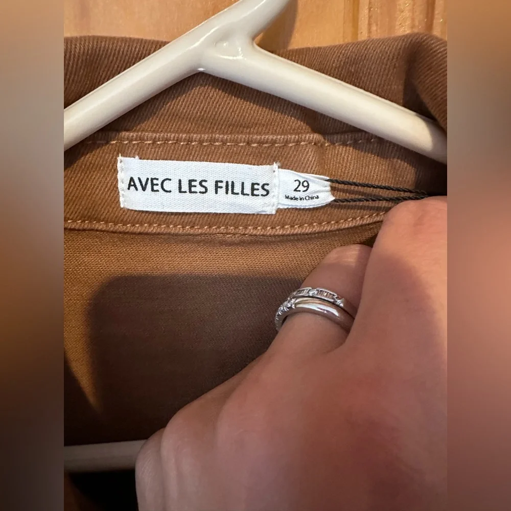 NWT Avec Les Files Brown Sleeveless Utility Jumpsuit - Picture 4 of 14